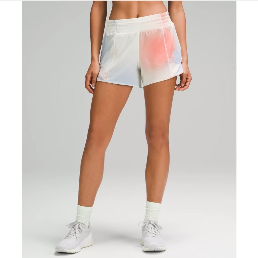 Lululemon X Mad Happy hotty hot 4” shorts